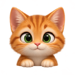 A curious cat that follows your cursor
